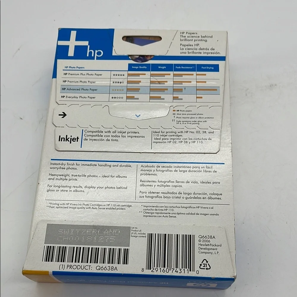 HP Glossy Photo Paper for Vivid Prints